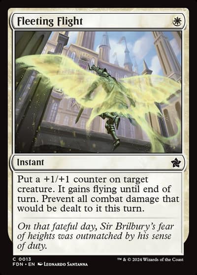 Fleeting Flight FDN-13 Foundations Magic card