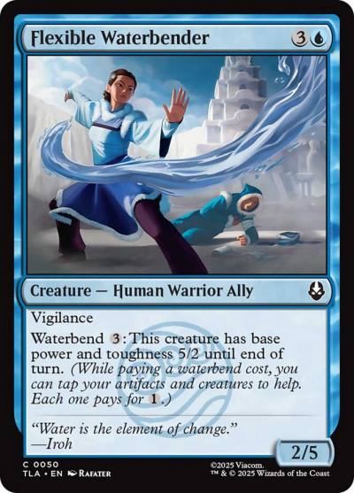 Flexible Waterbender TLA-50 Avatar: The Last Airbender Magic card