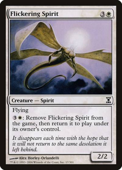 Flickering Spirit TSP-17 Time Spiral Magic card