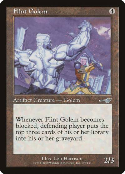Flint Golem NEM-130 Nemesis Magic card