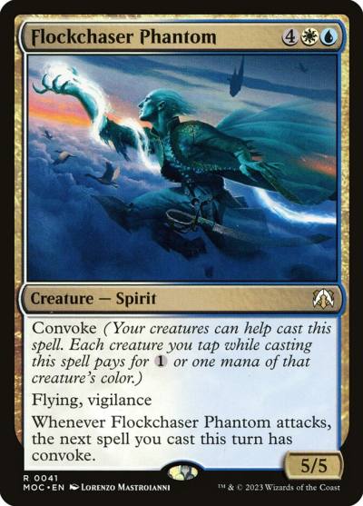 Flockchaser Phantom MOC-41 March of the Machine Commander Magic card
