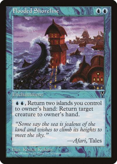 Flooded Shoreline VIS-32 Visions Magic card
