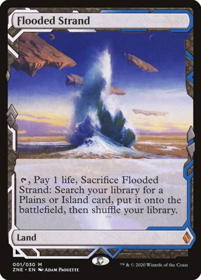 Flooded Strand ZNE-1 Zendikar Rising Expeditions Magic card
