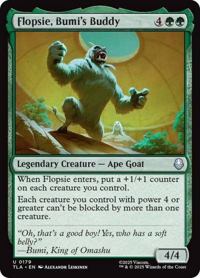 Flopsie, Bumi's Buddy TLA-179 Avatar: The Last Airbender Magic card