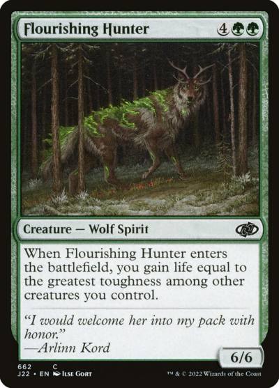 Flourishing Hunter J22-662 Jumpstart 2022 Magic card