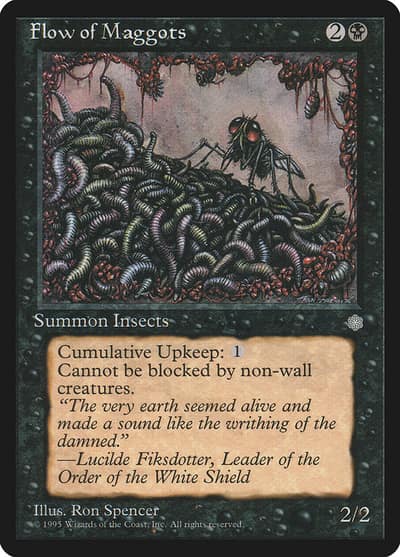 Flow of Maggots 125 Ice Age Magic card