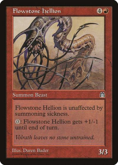 Flowstone Hellion STH-84 Stronghold Magic card