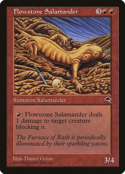 Flowstone Salamander TMP-175 Tempest Magic card