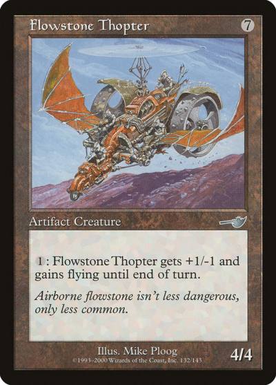 Flowstone Thopter NEM-132 Nemesis Magic card