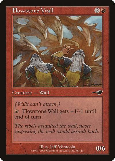 Flowstone Wall NEM-86 Nemesis Magic card