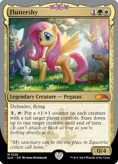 Fluttershy 1538 Secret Lair Drop Magic card