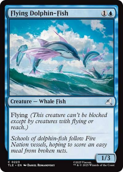 Flying Dolphin-Fish TLE-223 Avatar: The Last Airbender Eternal Magic card