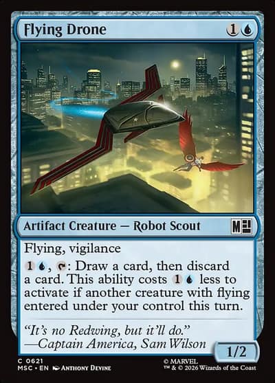 Flying Drone 621 Marvel Super Heroes Commander Magic card