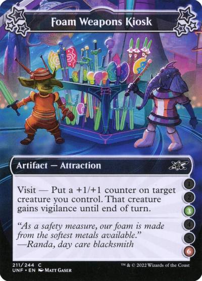 Foam Weapons Kiosk UNF-211B Unfinity Magic card