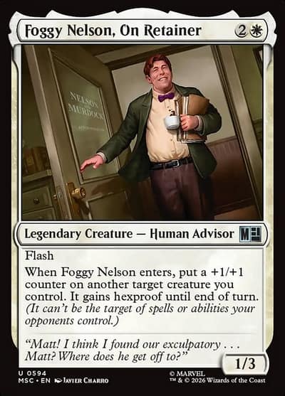 Foggy Nelson, On Retainer 594 Marvel Super Heroes Commander Magic card