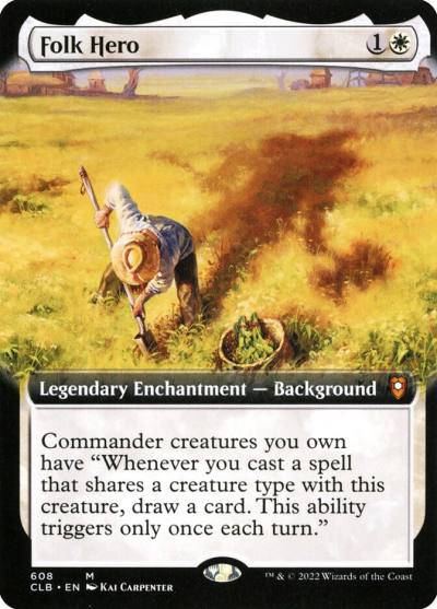 Folk Hero CLB-608 Commander Legends: Battle for Baldur's Gate Magic card