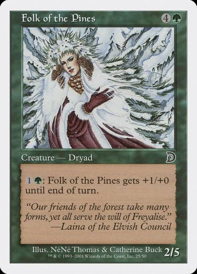 Folk of the Pines DKM-25 Deckmasters Magic card