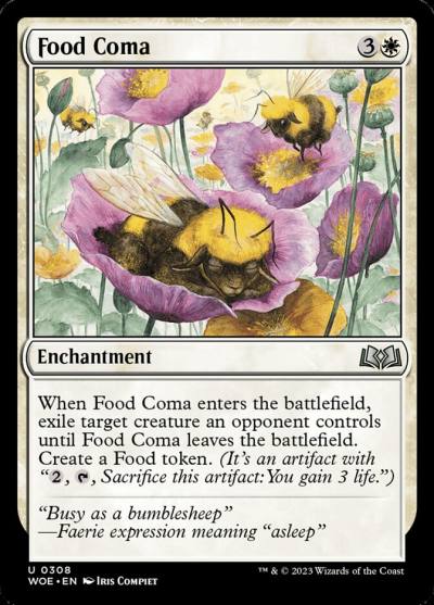 Food Coma WOE-308 Wilds of Eldraine Magic card