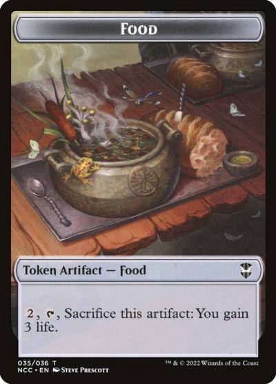 Food TNCC-35 New Capenna Commander Tokens Magic card