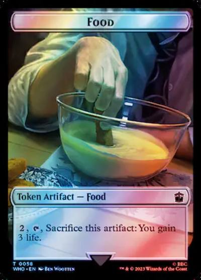 Food TWHO-58 Doctor Who Tokens Magic card