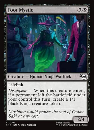 Foot Mystic 63 Teenage Mutant Ninja Turtles Magic card
