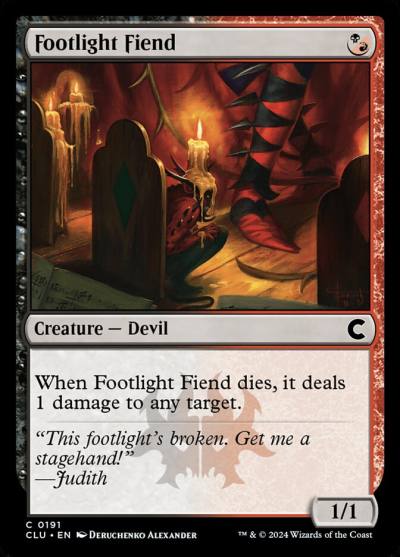 Footlight Fiend CLU-191 Ravnica: Clue Edition Magic card