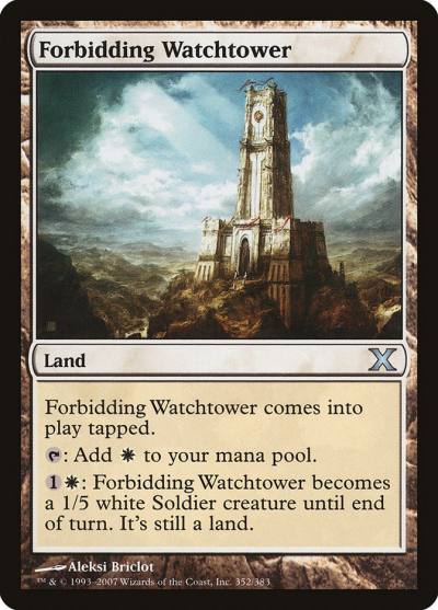 Forbidding Watchtower 10E-352 Tenth Edition Magic card