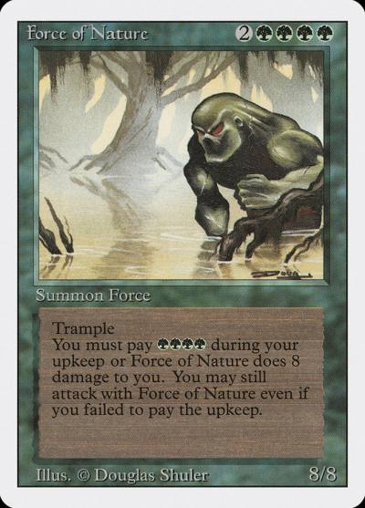Force of Nature 3ED-196 Revised Edition Magic card