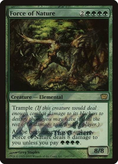 Force of Nature P9ED-242STAR Ninth Edition Promos Magic card