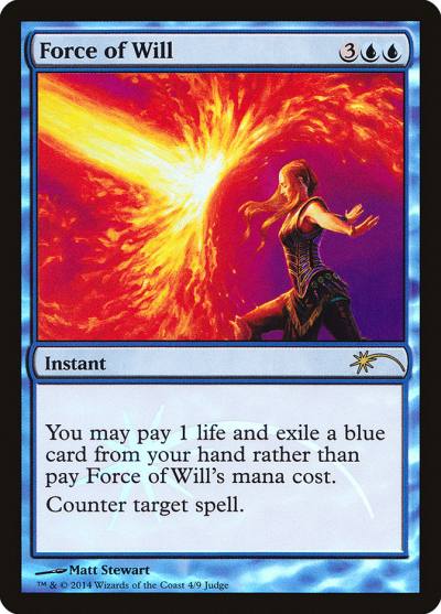 Force of Will J14-4 Judge Gift Cards 2014 Magic card