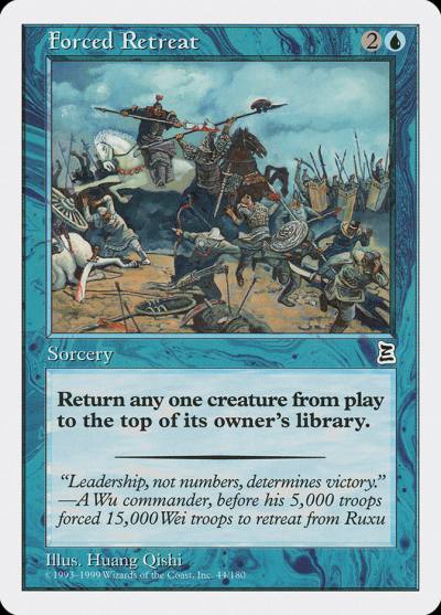 Forced Retreat PTK-44 Portal Three Kingdoms Magic card