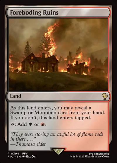 Foreboding Ruins FIC-394 Final Fantasy Commander Magic card