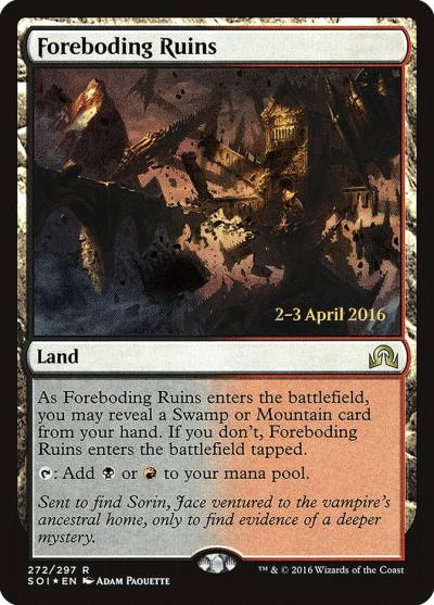 Foreboding Ruins PSOI-272S Shadows over Innistrad Promos Magic card