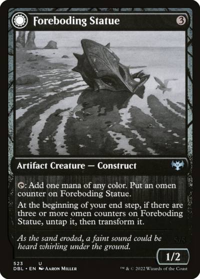 Foreboding Statue // Forsaken Thresher DBL-523 Innistrad: Double Feature Magic card