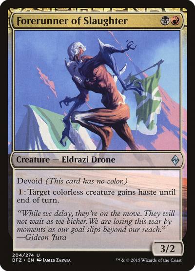 Forerunner of Slaughter BFZ-204 Battle for Zendikar Magic card