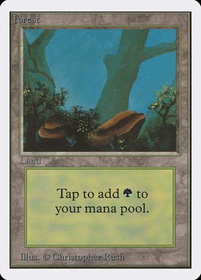 Forest 2ED-300 Unlimited Edition Magic card