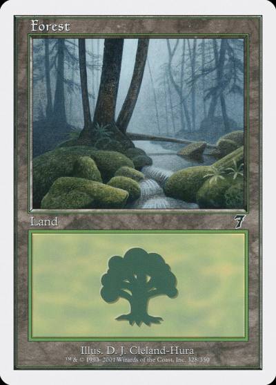 Forest 7ED-328 Seventh Edition Magic card