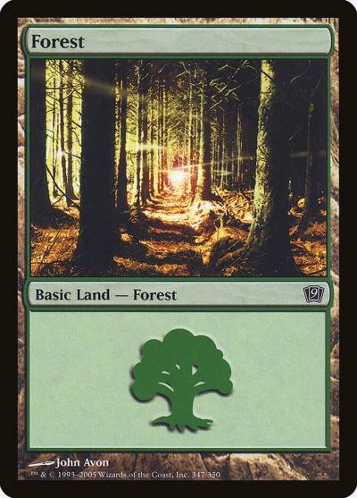 Forest 9ED-347STAR Ninth Edition Magic card