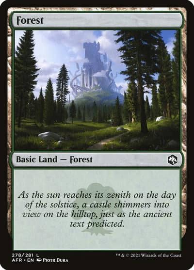 Forest AFR-278 Adventures in the Forgotten Realms Magic card