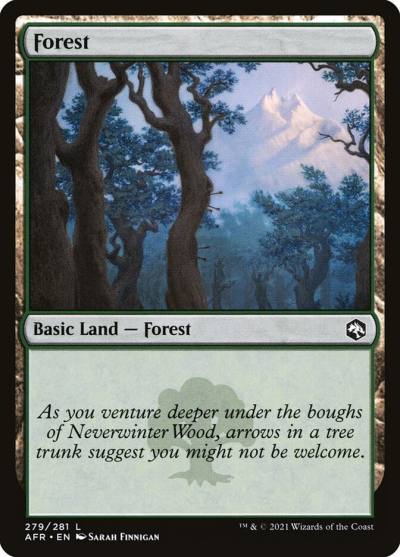 Forest AFR-279 Adventures in the Forgotten Realms Magic card