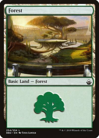 Forest BBD-254 Battlebond Magic card