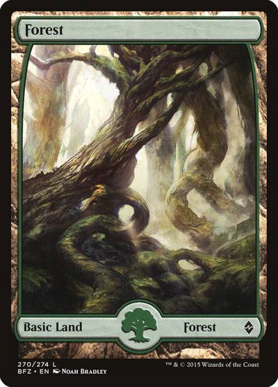 Forest BFZ-270 Battle for Zendikar Magic card