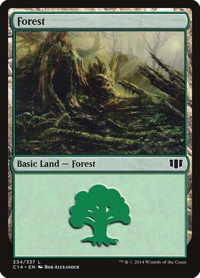 Forest C14-334 Commander 2014 Magic card