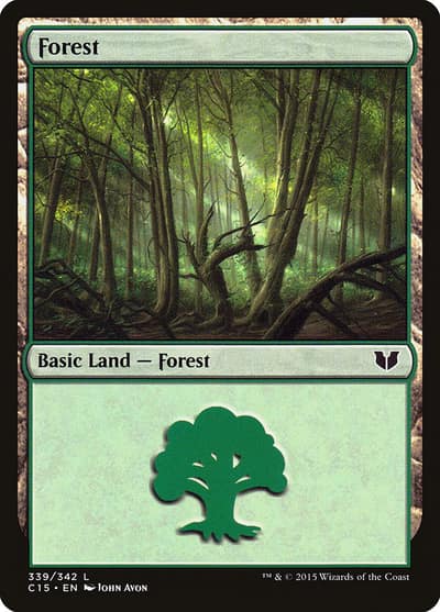 Forest C15-339 Commander 2015 Magic card
