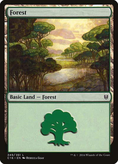 Forest C16-349 Commander 2016 Magic card