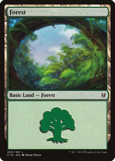 Forest C16-350 Commander 2016 Magic card