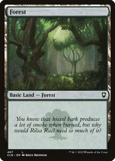 Forest CLB-467 Commander Legends: Battle for Baldur's Gate Magic card