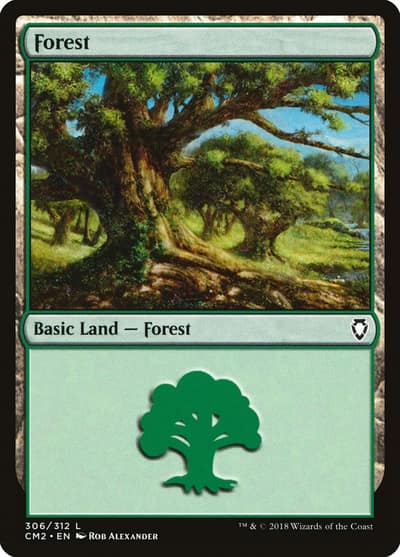Forest CM2-306 Commander Anthology Volume II Magic card