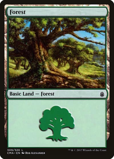 Forest CMA-309 Commander Anthology Magic card
