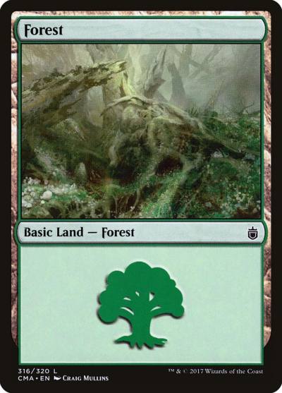 Forest CMA-316 Commander Anthology Magic card